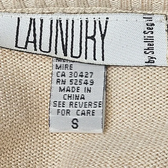 Laundry Shelli Segal Silk Cashmere Sequin Trim Sweater Set Tank Cardigan S V - Picture 12 of 16